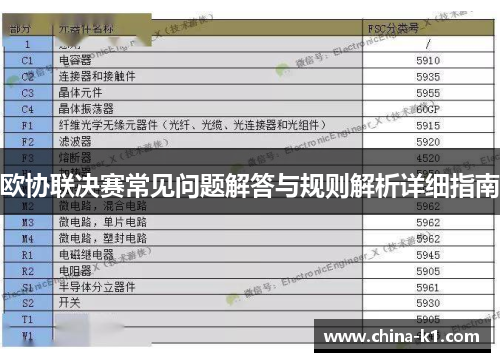 欧协联决赛常见问题解答与规则解析详细指南